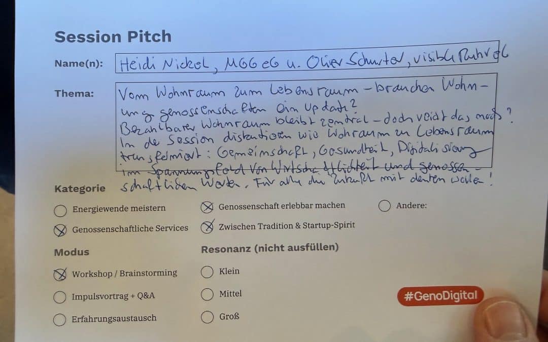 CoopCamp in Berlin am 17.04.2026: MGG-Session Pitch – Update vom WohnRaum zum LebensRaum